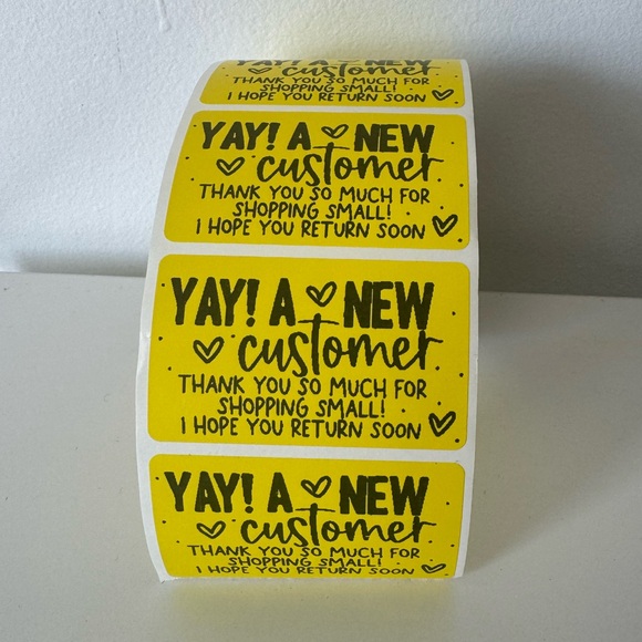 NEW customer sticker label | thank you sticker for small business - Picture 6 of 12